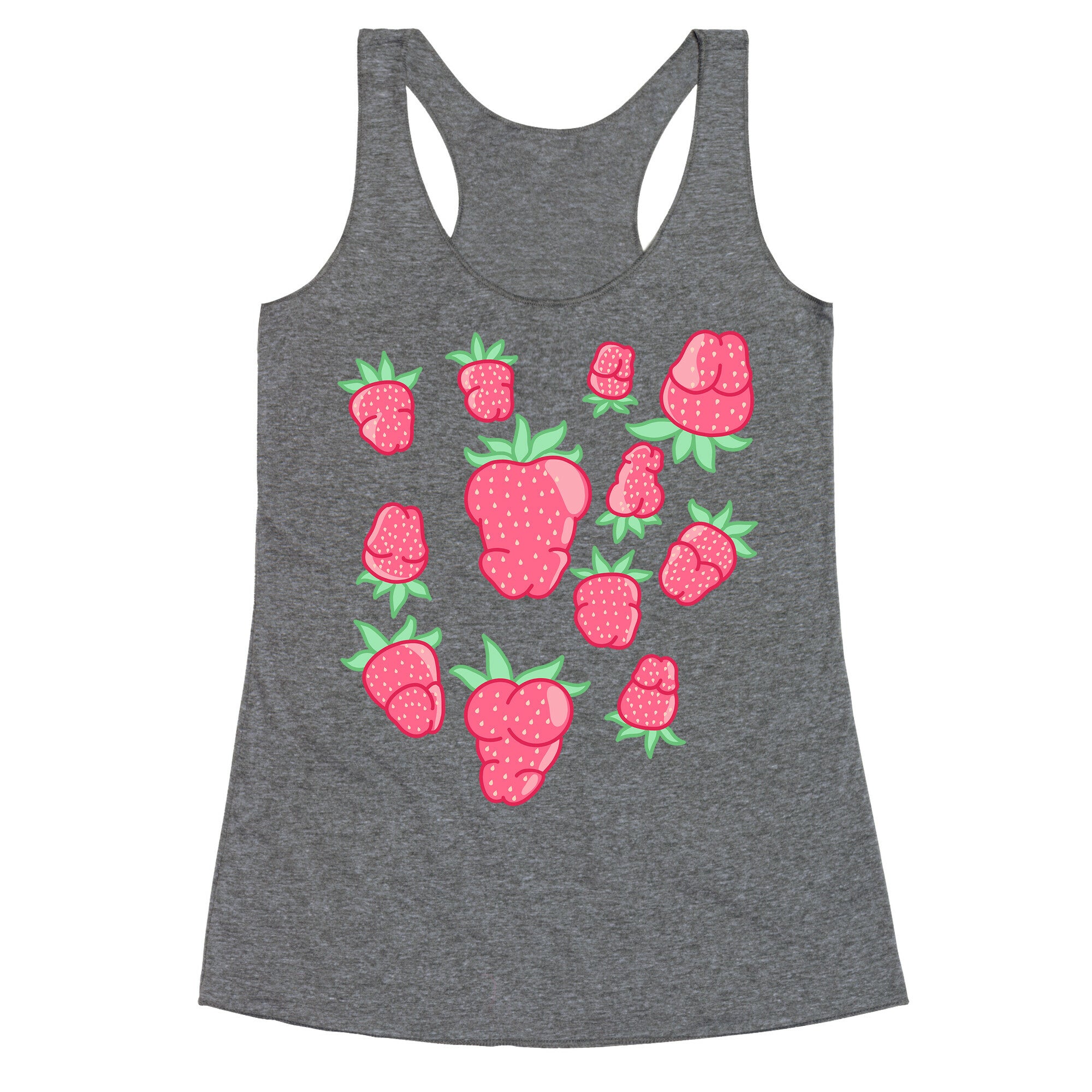 Strawberry Peens Pattern Racerback Tank